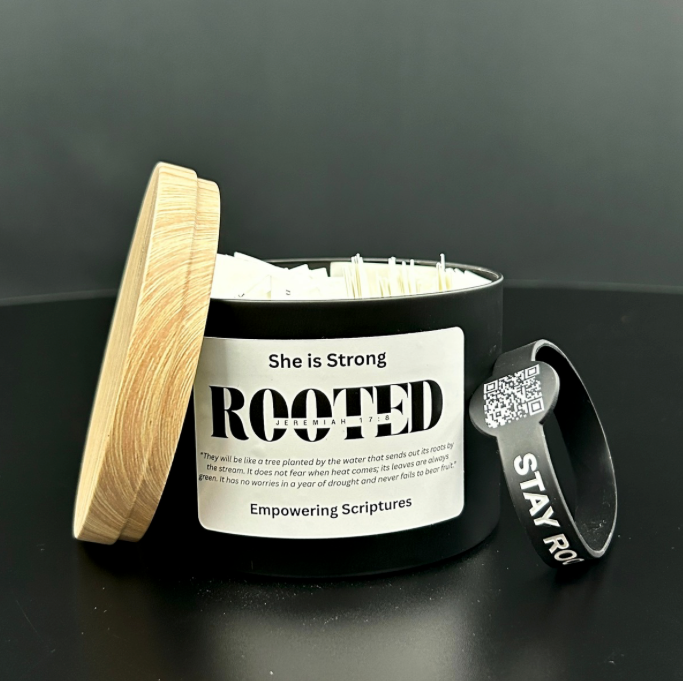 She is Strong Scripture Jar