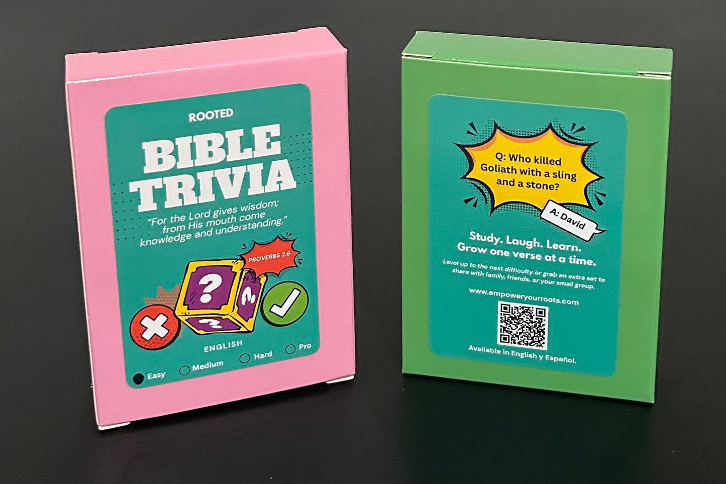 Bible Trivia Card Game – Christian Family & Youth Group Bible Study Game (4 Levels)