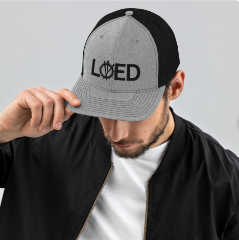 Rooted “Loved” Christian Hat – Richardson 112 Snapback Trucker Cap, Faith Baseball Cap, Encouragement Gift