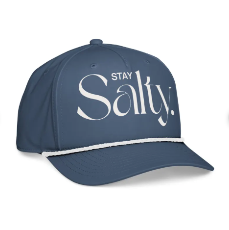 Rooted “Stay Salty” Christian Rope Hat – Richardson 258 Women’s Snapback, Coastal Beach Faith Hat, Matthew 5:13