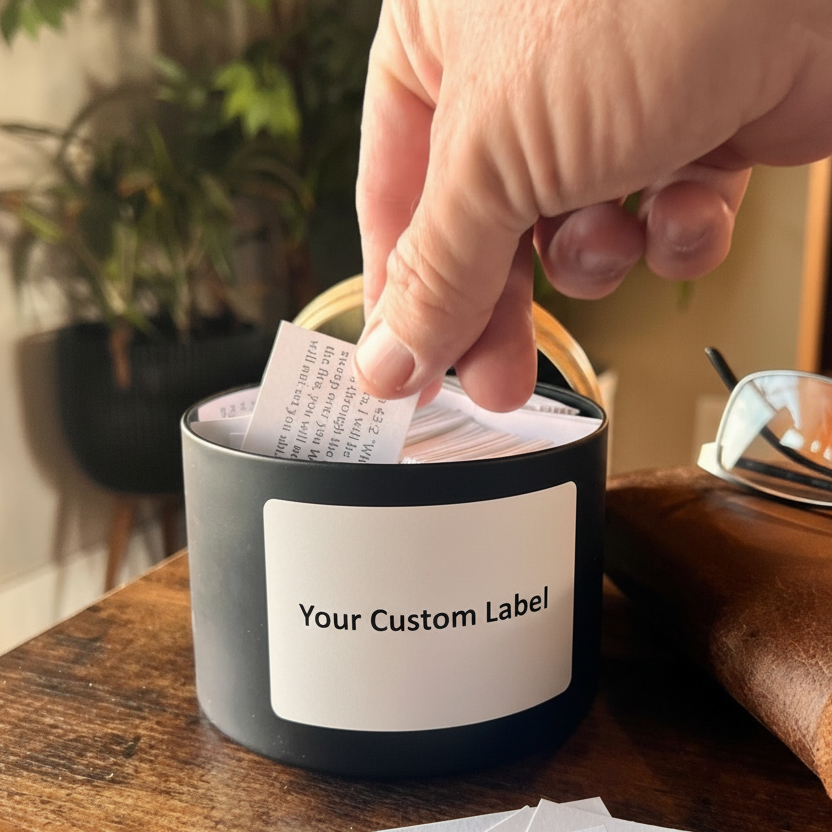 Custom Scripture Jars with Event Labels for Churches, Retreats & Conferences