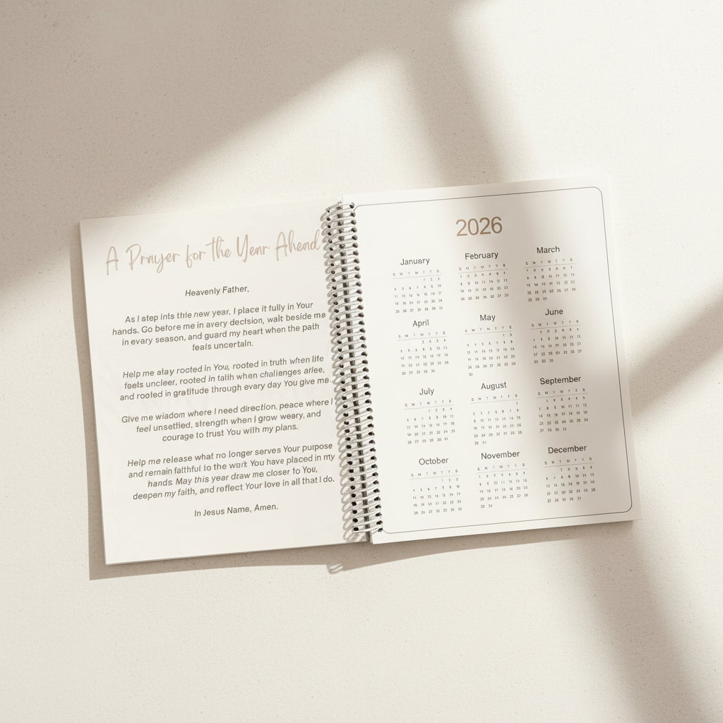 2026 Christian Planner & Devotional – Faith Based Work & Daily Planning Notebook