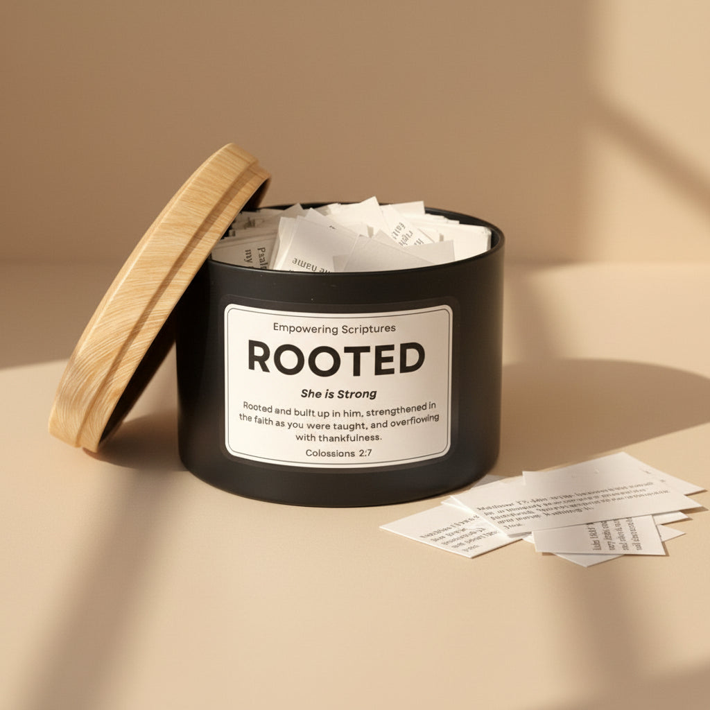 She is Strong Scripture Jar